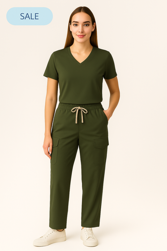 Olivia Cargo Verde Militar XS S